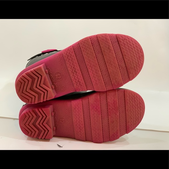 Kamik sparkle and pink rain boots with small heel - Picture 5 of 5